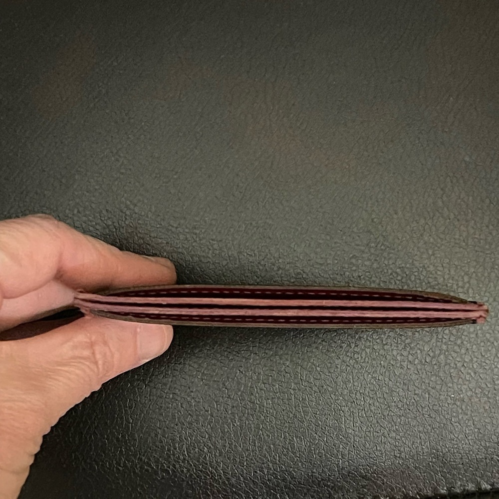 Louis Vuitton Brown and Pink Monogram Card Case - Picture 2 of 8